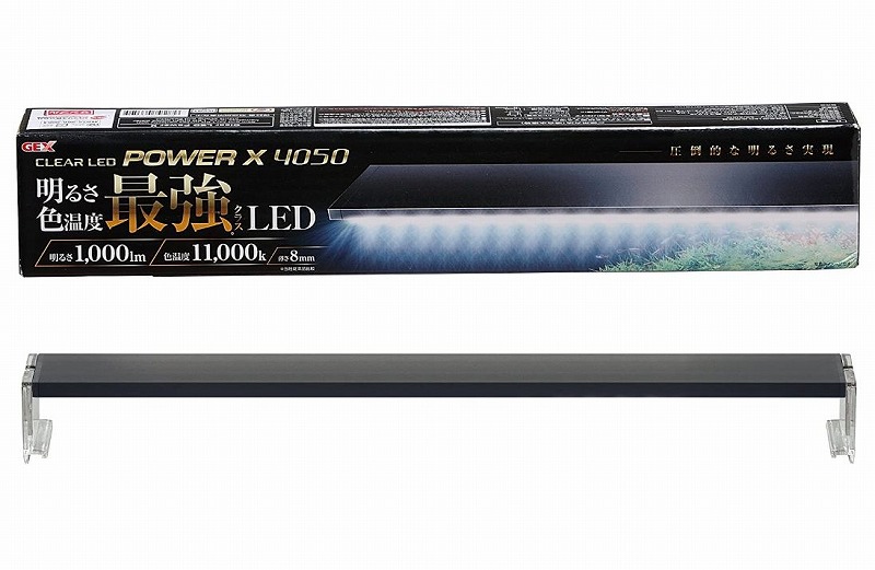 楽天市場 Gex クリアled Power X 4050 幅45 50cm水槽用 白1色 薄型led Aquarium Zenith