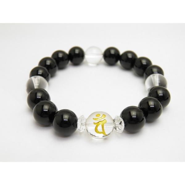 【守り本尊/最強品質】梵字入りカーネリアン＊金塗り＊…他　天然石ブレスレット フロスト カーネリアン梵字彫り念珠ブレスレット主玉