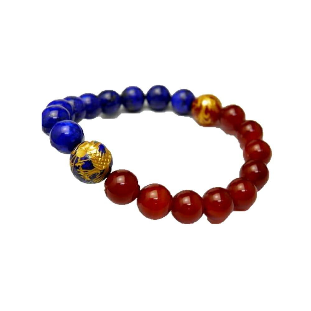 楽天市場】ラピスラズリ＆オニキス＆四神獣 水晶 金運ブレスレット