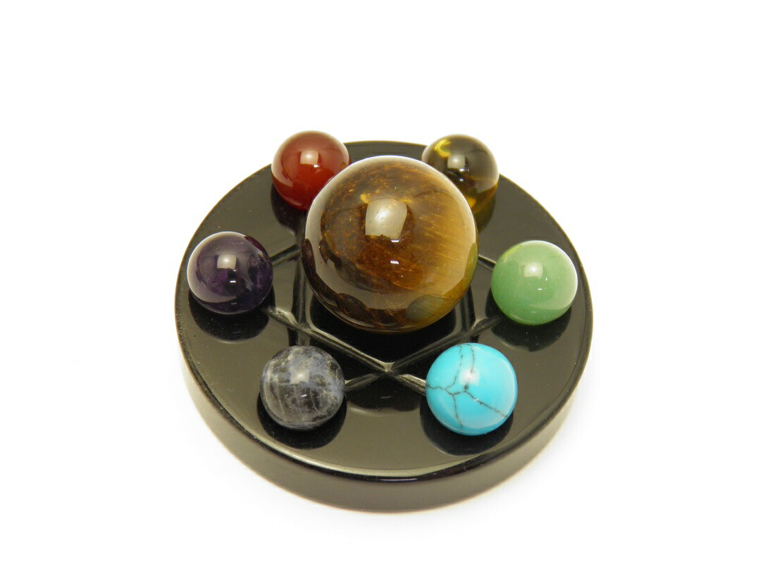 ★特選三石★聚寶盆♢葫芦七星陣【天然アラゴナイト☆インド翡翠☆ゴールドルチル】 楽天市場】パワーサークル 七星陣 台座 90mm 天然石盤 丸玉