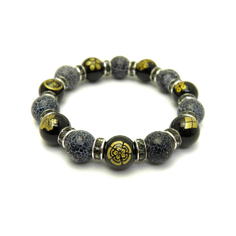 楽天市場】家紋ブレスレット 伊達政宗 独眼竜 オニキス 戦国