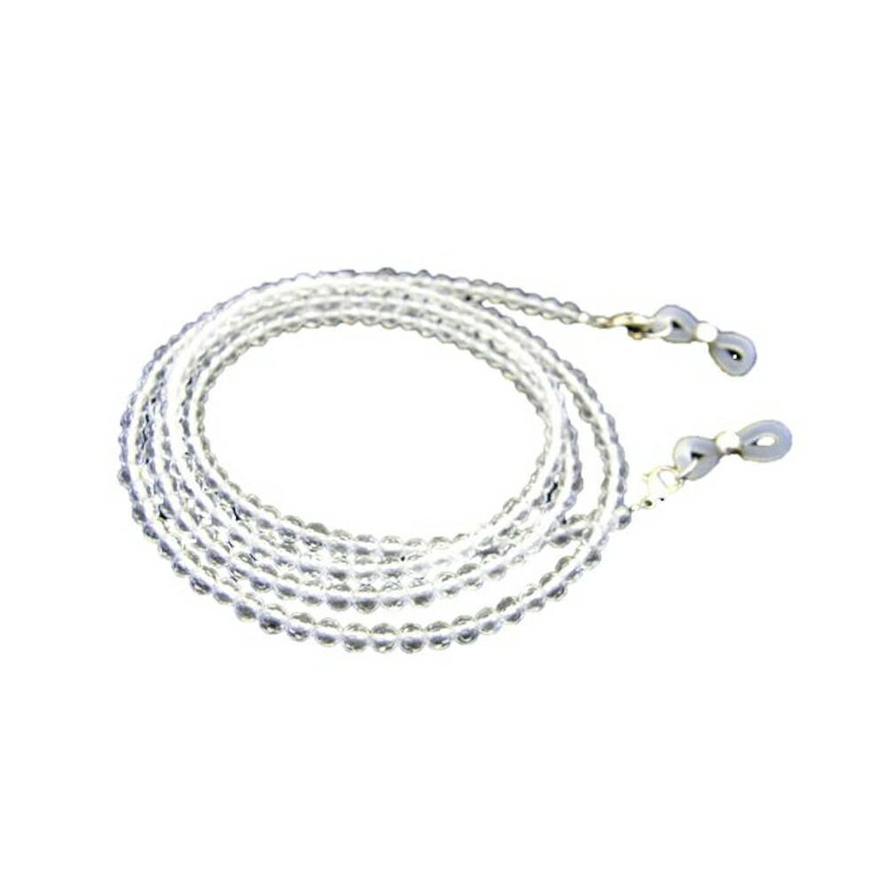 楽天市場】天然石 メガネチェーン 赤珊瑚/コーラル＆水晶（3A） 4mm玉