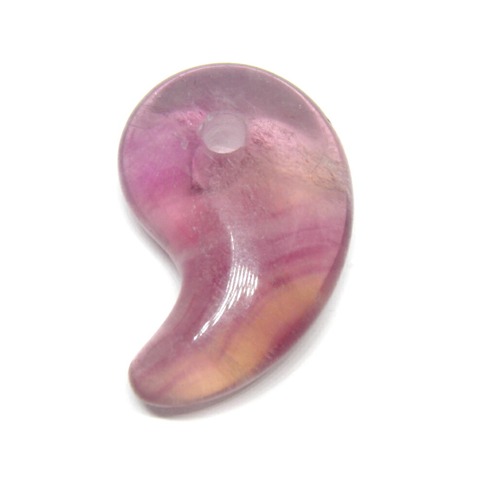 勾玉　ピンク　大 古代勾玉 ピンクオパール3A(20mm)水晶クラスター、天然石ビーズ