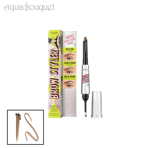 ベネフィット ブロウ スタイラー アイブロウ ペンシル & パウダー デュオ 0.3g&times;0.75g (03 WARM LIGHT BROWN) BENEFIT BROW STYLER EYEBROW PENCIL & POWDER DUO [qfq]夏用 爽やか 清潔感｜アクアブーケ店 8,212円