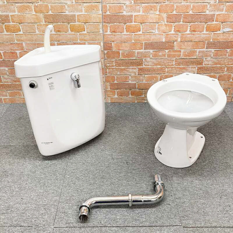 【中古品】【美品】 INAX 幼児用便器室内用便器(壁水抜き) 端っこ幼児用便器 隅付貯蔵タンク 三角形貯蔵タンク式「DT-870XU38 (T-875Z)」 洋式室内用便器 「C-11R(C730)」 #BW1 105D
