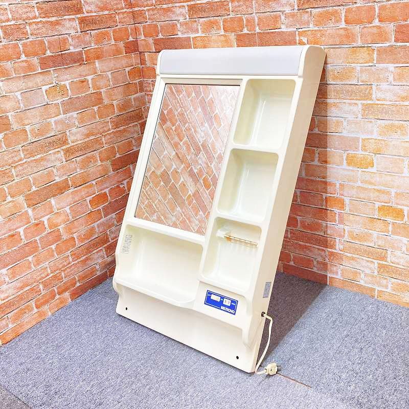 【中古品】 BELTECNO ベルテクノ 1面鏡/洗面化粧台用ミラーキャビネット・化粧鏡 「M-600E」 (幅60cm 幅600mm) 手洗台・洗面台 44F|アクア・ジャパン・プロジェクト