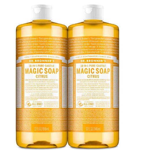 2本セットドクターブロナー マジックソープ 　シトラス(944mL)【マジックソープ(Dr.Bronner)】[液体ボディソープ]