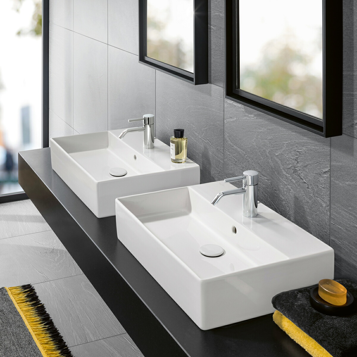4A076001＋6810　リラインス　VB置き型洗面器　Villeroy＆Boch（ビレロイ＆ボッホ）｜アクアｓｈｏｐ