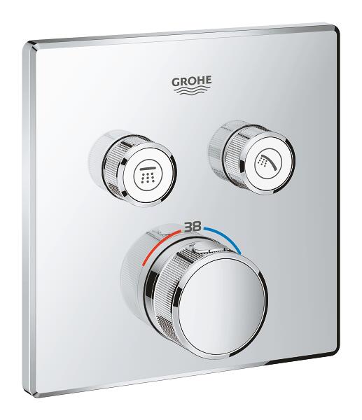 2912400J　 グローエ GROHE　 サーモスタット2バルブ混合栓　 スクエアタイプ　 化粧部