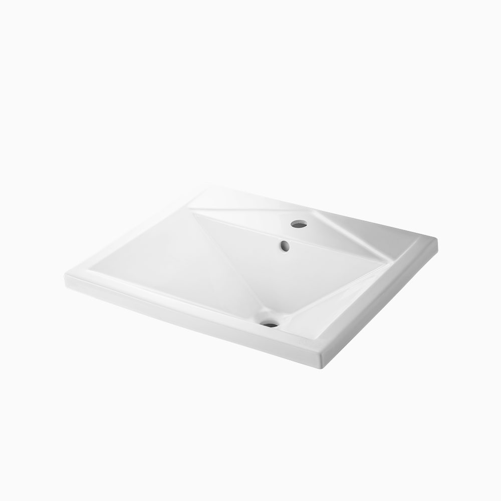 JPK05002　 グローエ GROHE　 スクエア型オーバーカウンター洗面器　 ホワイト 陶器製