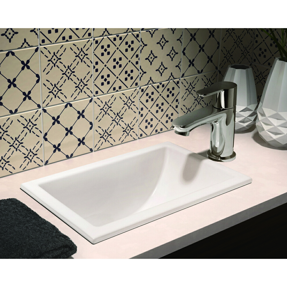 JPK10400　 グローエ GROHE　 スクエア型オーバーカウンター手洗器　 ホワイト 陶器製