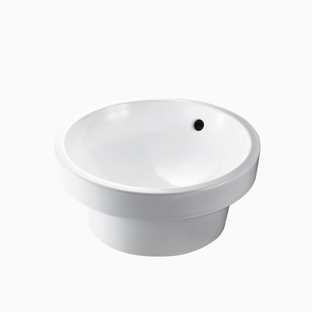 JPK10800　 グローエ GROHE　 サークル型ハーフベッセル洗面器　 ホワイト 陶器製