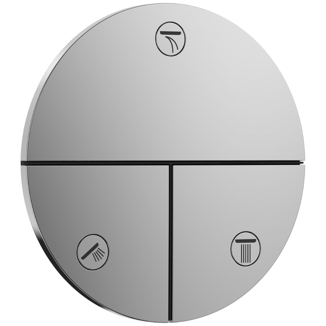 15558000 \u003cBR\u003eハンスグローエ Hansgrohe \u003cBR\u003eシャワーセレクトコンフォートS \u003cBR\u003e弁膜 埋込式 \u003cBR\u003e3降車口うつり変わり用 φ155（かざり付ける部）\u003cBR\u003e（Cr）