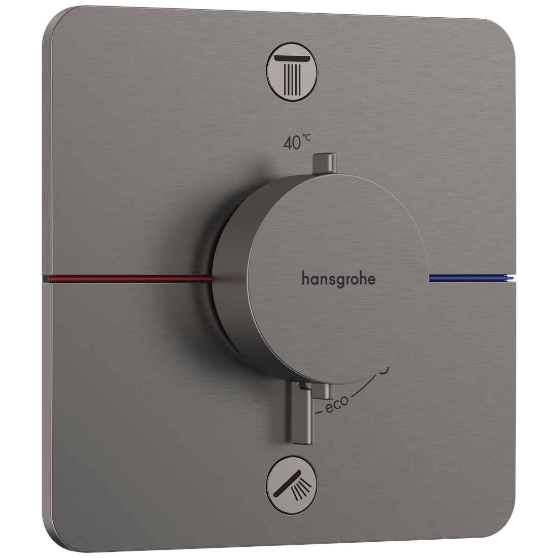 15583340 \u003cBR\u003eハンスグローエ Hansgrohe \u003cBR\u003eシャワーセレクトコンフォートQ \u003cBR\u003eシャワーサーモスタット埋込式練り合わせる水栓 \u003cBR\u003e2逃げ道 155/155（かざり付ける部）\u003cBR\u003e（ブラッシュドブラッククロム）