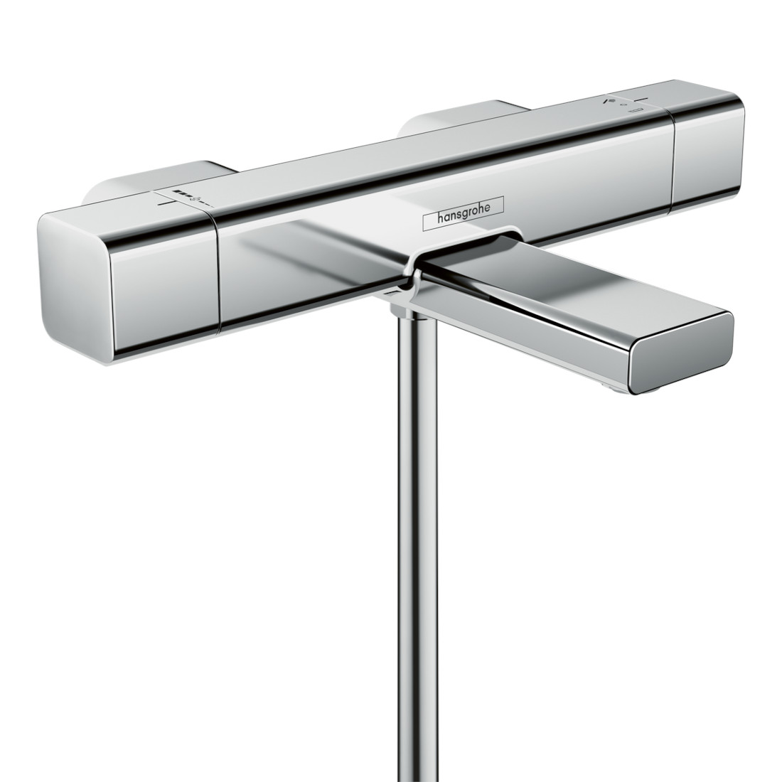 15774000 ハンスグローエ Hansgrohe エコスタットE バスサーモスタット露出型 混合水栓 スパウト付|アクアshop