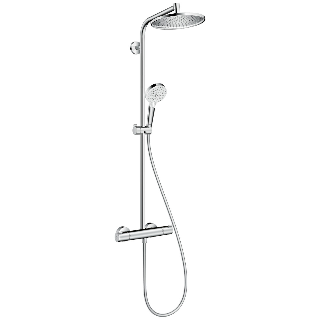 27267000　 ハンスグローエ Hansgrohe　 クロメッタS　 シャワーパイプ 240　1ジェット