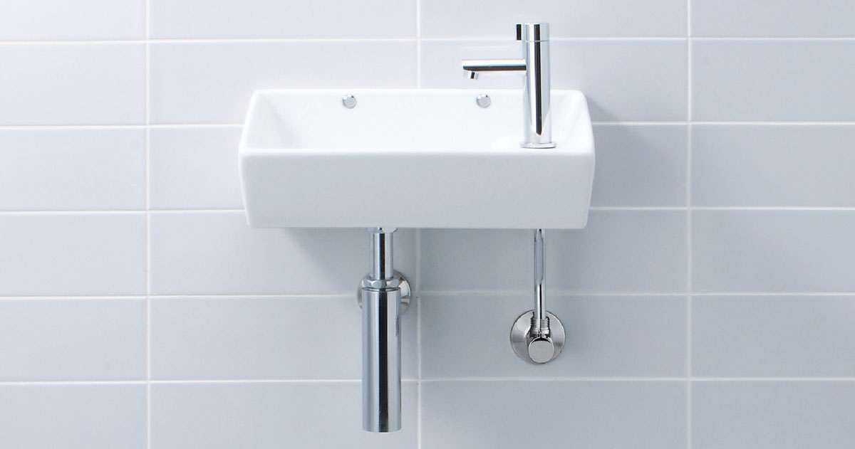 L-A74HB BW1 リクシル LIXIL INAX 手洗器セット ハンドル水栓 床給水
