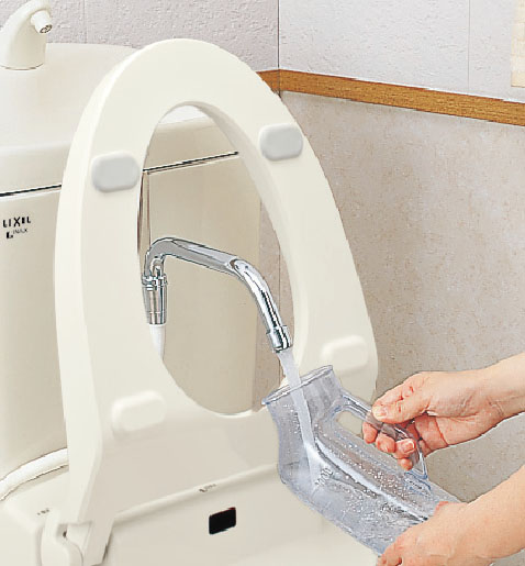 楽天市場 Lixil Inax ケアサポート水栓 しびん洗い用 Sf 219 アクアｓｈｏｐ