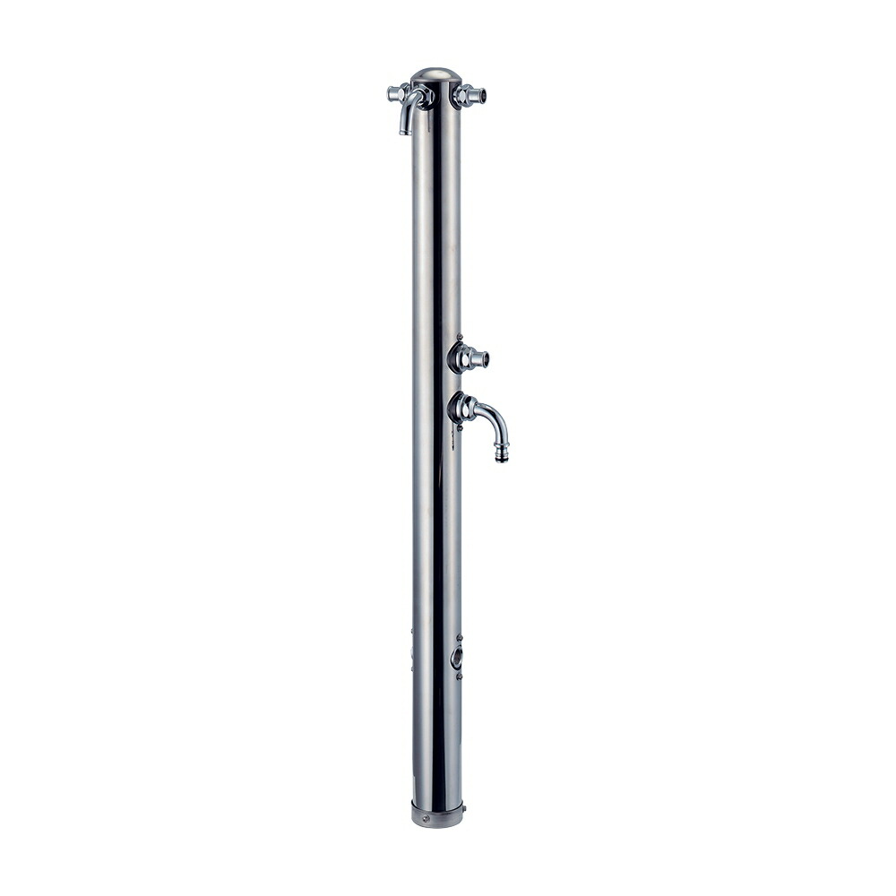 624-214　カクダイ　共用ステンレス双口混合栓柱｜アクアｓｈｏｐ