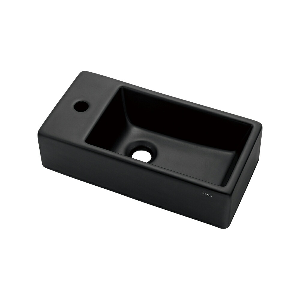 264-001LV-MD カクダイ 置型手洗器(左・マットブラック) Luju(リュウジュ)|アクアshop