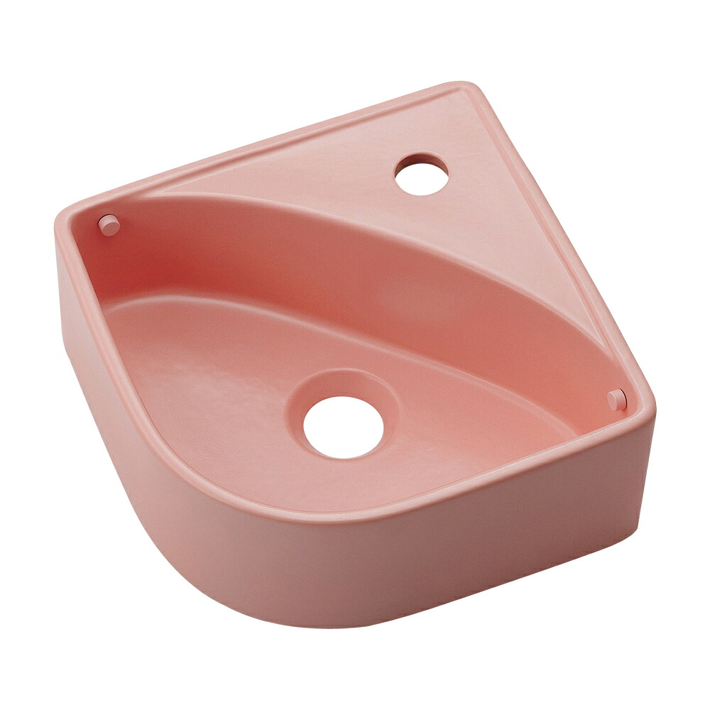 493-243-P　 カクダイ　 コーナー手洗器（フロストピーチ）　 chouchou（シュシュ）