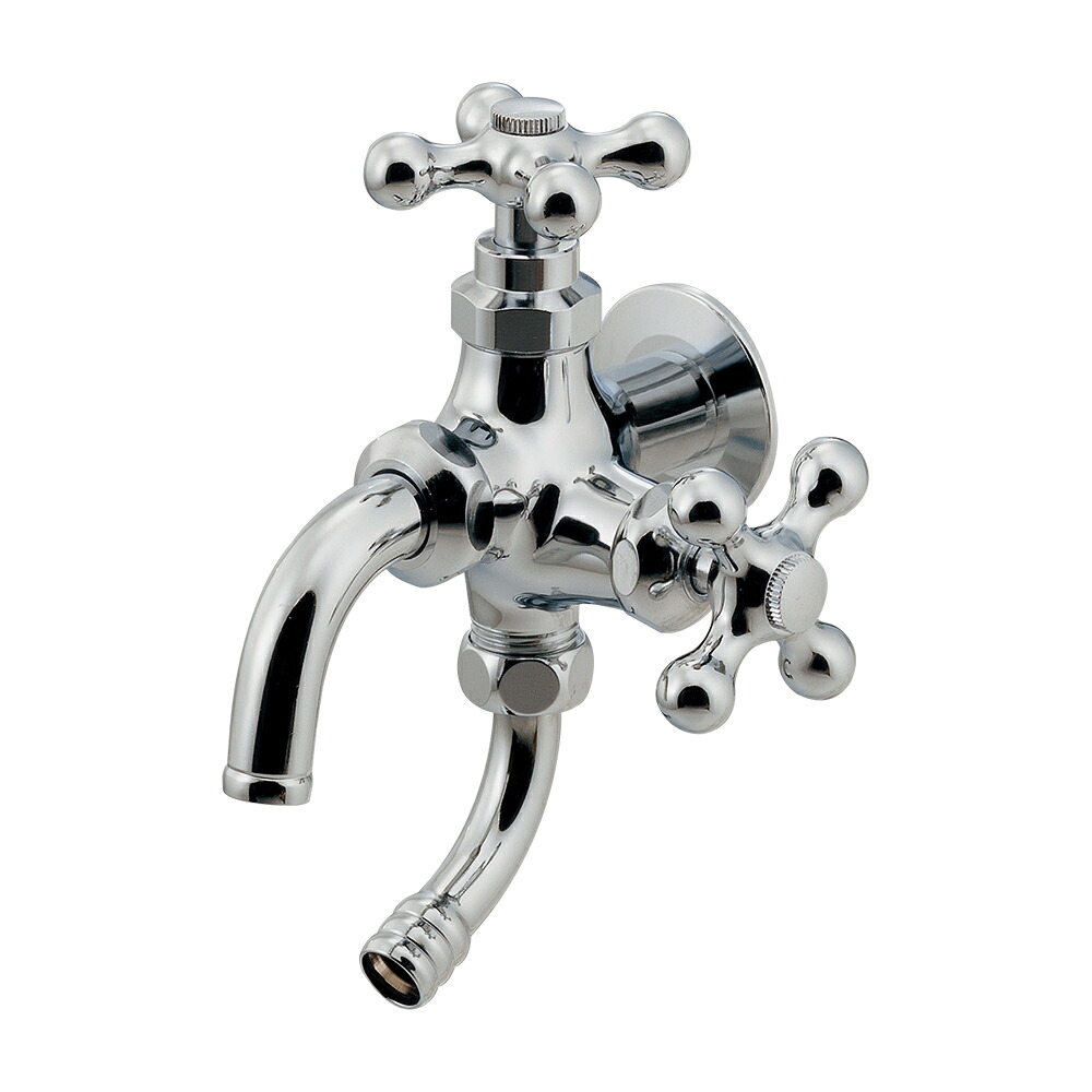 704-601-CH　カクダイ　2口万能ホーム水栓（凍結防止つき）｜アクアｓｈｏｐ