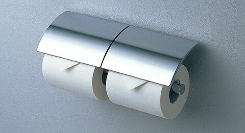 YH63R　 ＴＯＴＯ　 二連紙巻器　めっきタイプ　 芯棒固定タイプ