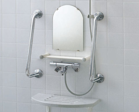【楽天市場】T113BD6 TOTO パブリック用手すり 浴室洗い場用手すり ステンレスタイプ I型 握り径Φ34：アクアshop