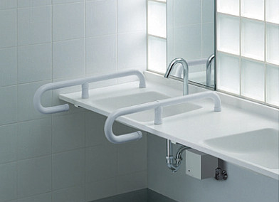T112CP5S　 TOTO　パブリック用手すり　 人工大理石カウンター用手すり　 樹脂被覆タイプ　握り径Φ34 （片側1本）