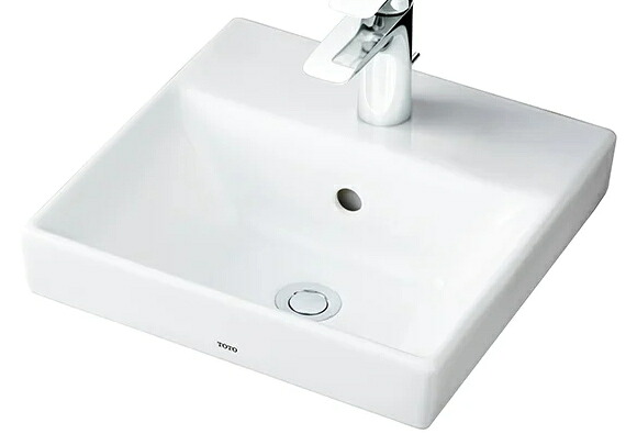 LS721C + TLS01101J　ＴＯＴＯ　カウンター式角形洗面器セット　ベッセル式　立水栓｜アクアｓｈｏｐ