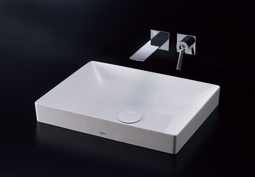 LS915 + TLP02309J　 TOTO　 ベッセル式洗面器セット　 壁付シングル混合水栓