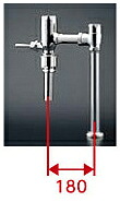 TV585CP　ＴＯＴＯ　節水形フラッシュバルブ　CS494系専用　低水圧用　床給水｜アクアｓｈｏｐ