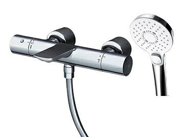 TBV01S12J　ＴＯＴＯ　壁付サーモスタット混合水栓　ストレート脚タイプ（コンフォートウエーブクリックめっき）｜アクアｓｈｏｐ
