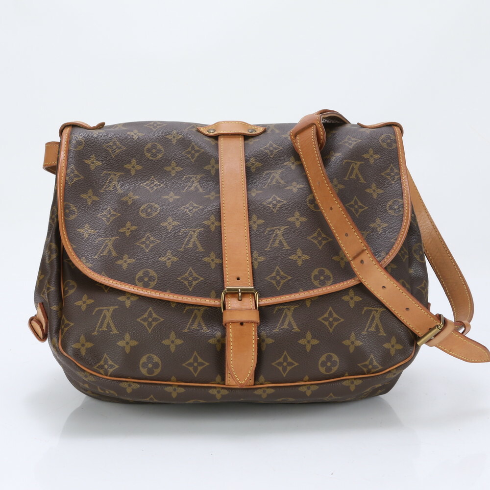 美品 Louis Vuitton ソミュール 35 メッセンジャーバッグ ルイヴィトンソミュール35 モノグラム メッセンジャーバッグ