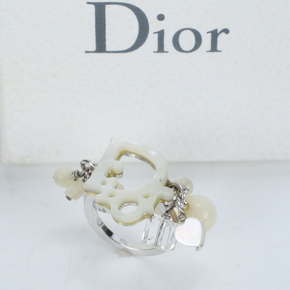 Diorディオールシルバー 925ロゴリング付属品付き￥56000→￥7200 Dior(ディオール) ロゴリング 指輪 ゴールド シルバー (Dior