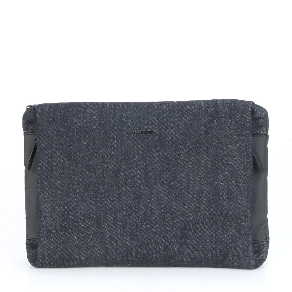 DIESEL CLUTCHBAG ディーゼル クラッチバッグ セカンドバッグ DIESEL - DIESEL ディーゼル クラッチバッグ レザー ブラックの