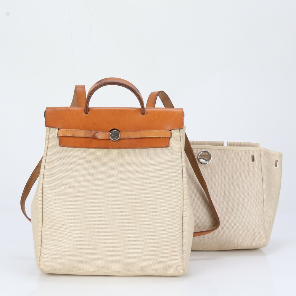 エルメス カバス トワルシェブロン バックパック エルメス サックカバリコール トワルシェブロン×レザー カーキ