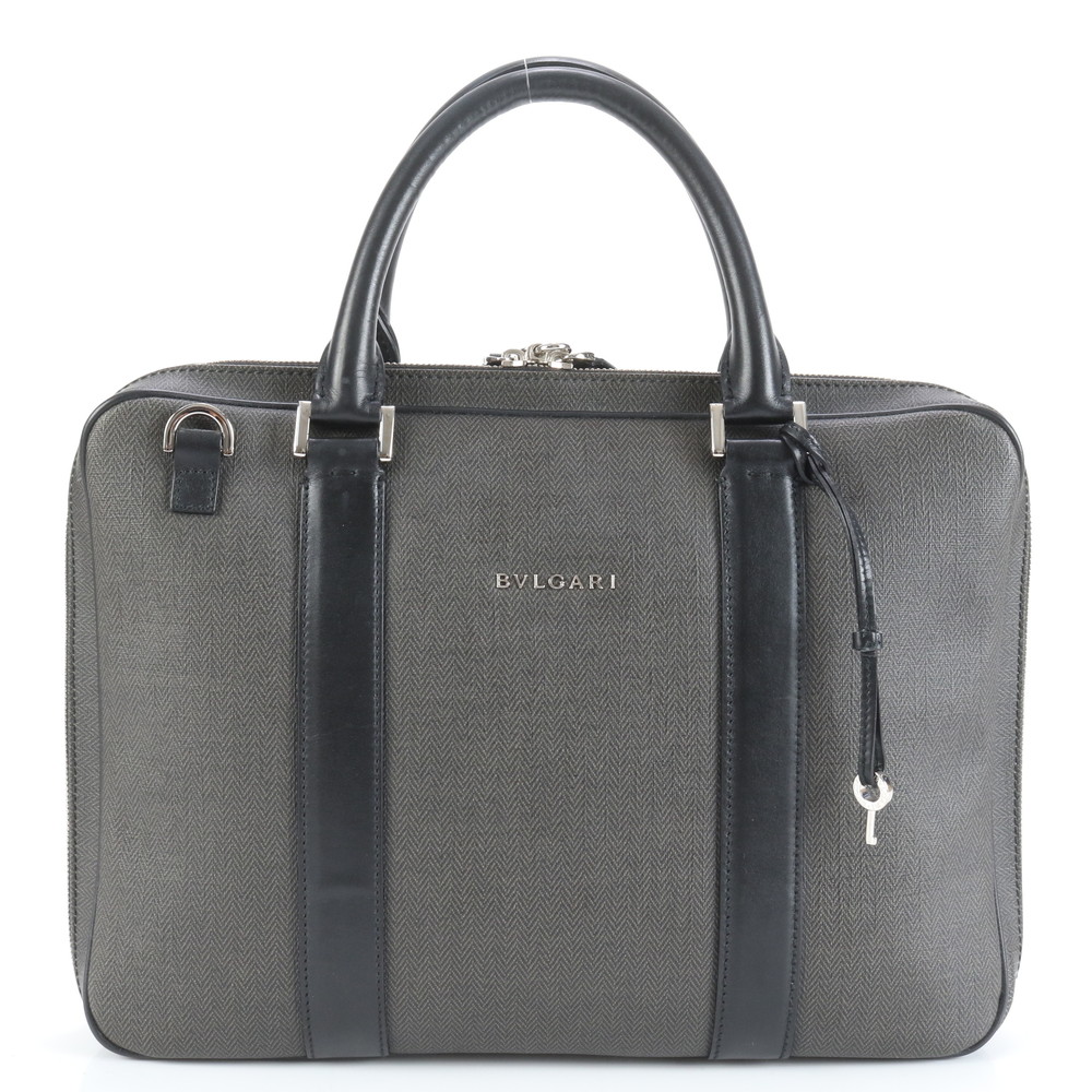BVLGARI ビジネスバッグ ブラック/グレー 楽天市場】BVLGARI ブルガリブルガリマンメンズ ネームタグ付き