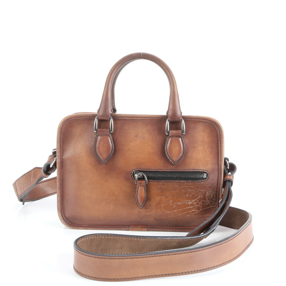 極美品】ベルルッティ プロファイル3 ガリバー ブラウン レザー