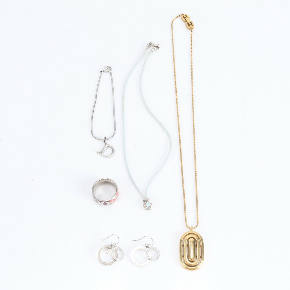 美品 まとめ 5点 セット クリスチャンディオール コーチ ジバンシーネックレス ピアス リング ブレスレット レディース ERE DE32-6
