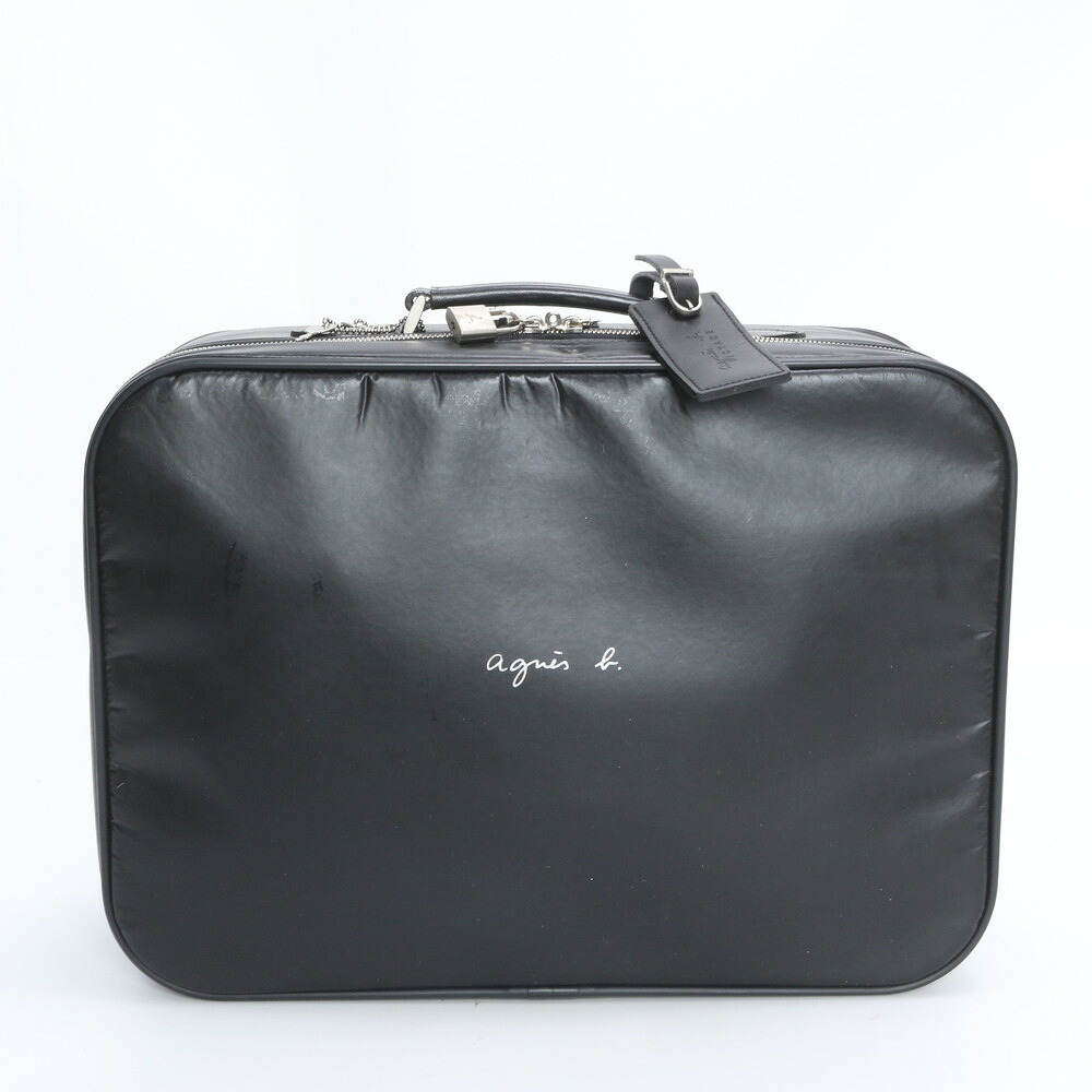 アニエスベー レザー ビジネス バッグ 書類鞄 ブリーフケース トート 通勤 A4 アタッシュケース ブラック 黒 メンズ RWE DT46-1