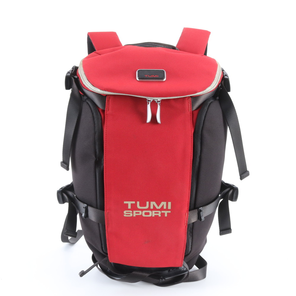 TUMI トゥミ トレーサータグ付 スポーツ レッド ブラック 6683D リュックサック バックパック バッグ A4 メンズ EBM DU39-1
