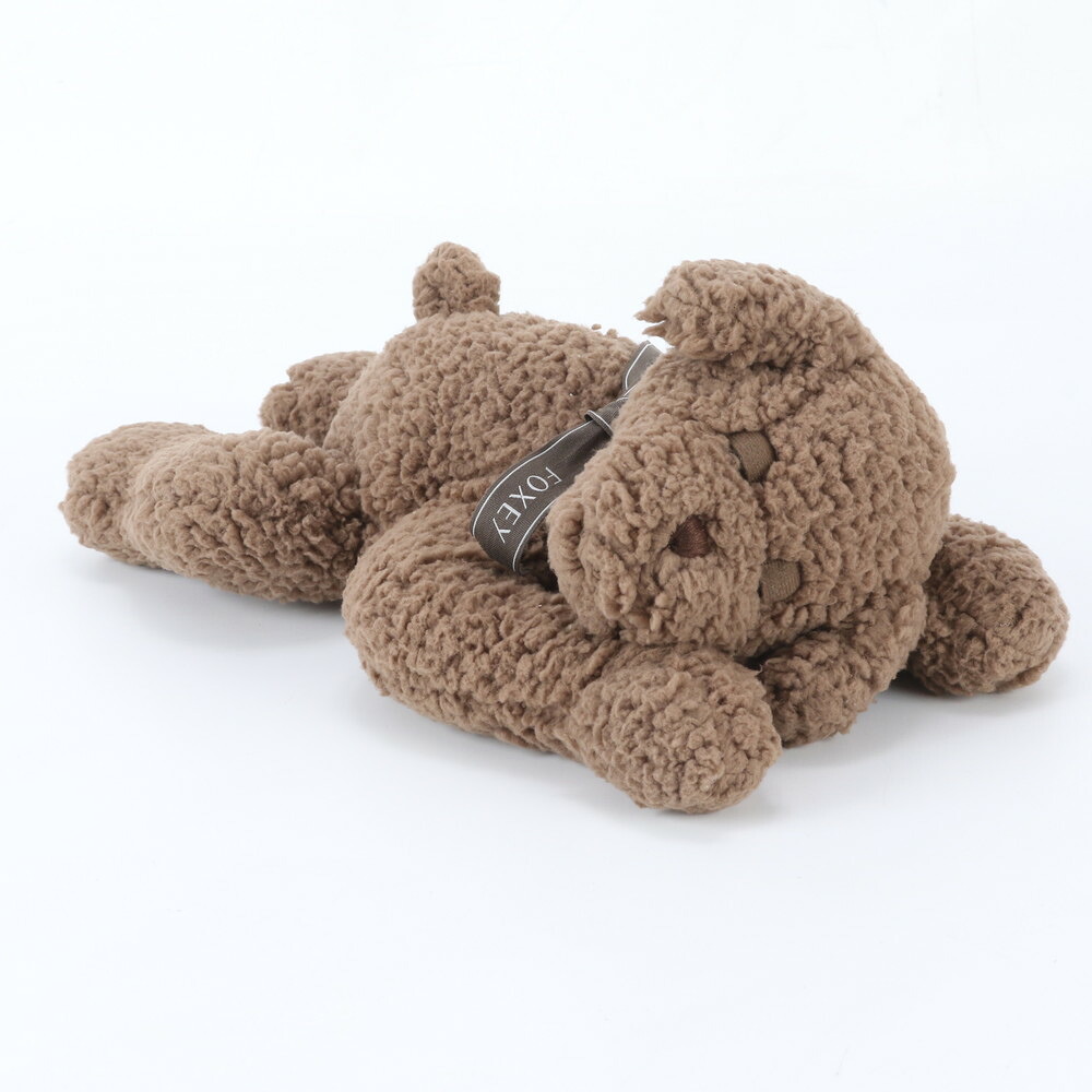 極美品 フォクシー おやすみ テディ ぬいぐるみ 抱き枕 赤銅色 レディース UEE EB10-2
