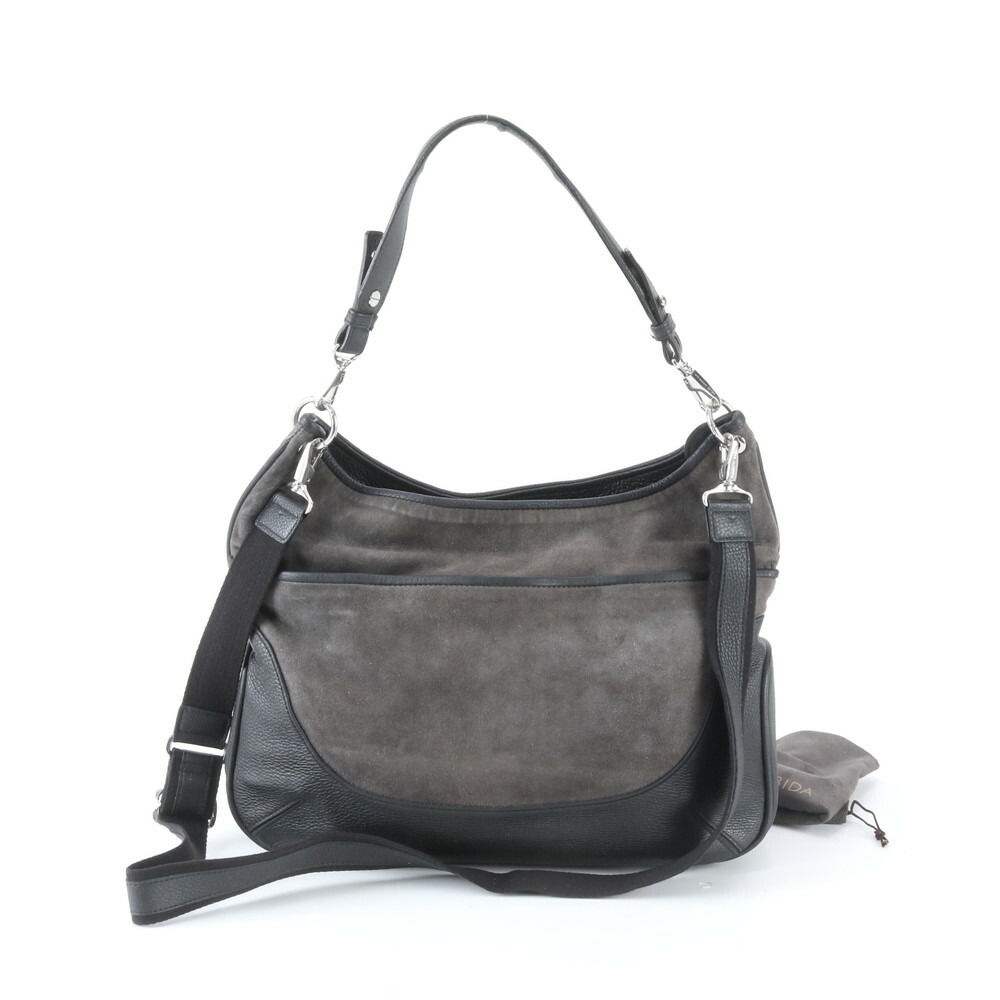 PELLE MORBIDA ペッレモルビダ なめし革 2WAY ショルダーバッグ 曲がった掛け 御手々 本革 黒いこと 黒 A4 レディース RBM ED48-7