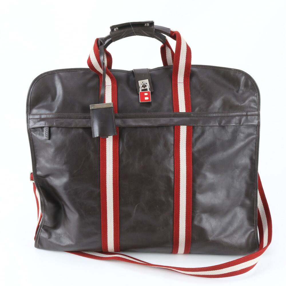 美品 バリー トレインスポッティング なめし革 2WAY ガーメント 出張 旅する 商行為 肩肉 本革 赤銅色 メンズ RBM ED48-3