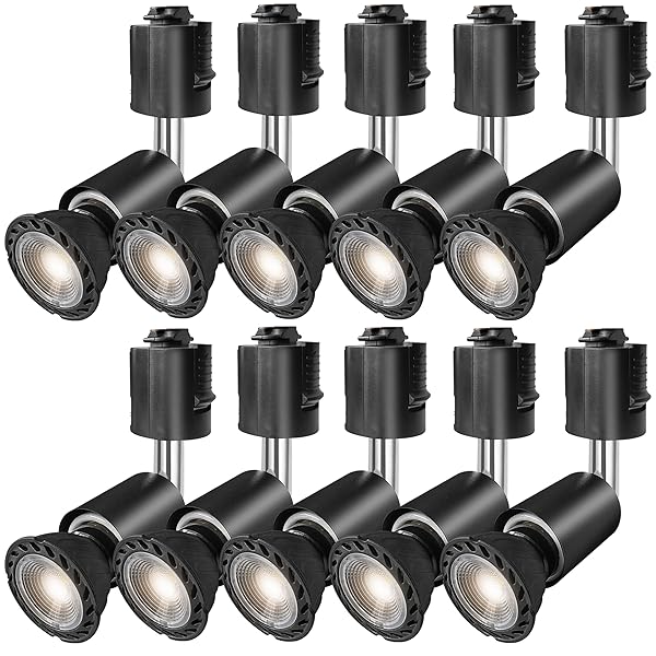 配管軌跡用注目の的 E26口金 LED白熱電球付き添い人 60W形好いかげんに 5.5W ライティングバー用ともし火 ライティングバー用手道具 LED注目の的＋配管軌跡用手道具書き割り (黒いこと 白熱電球色, 10個書き割り)