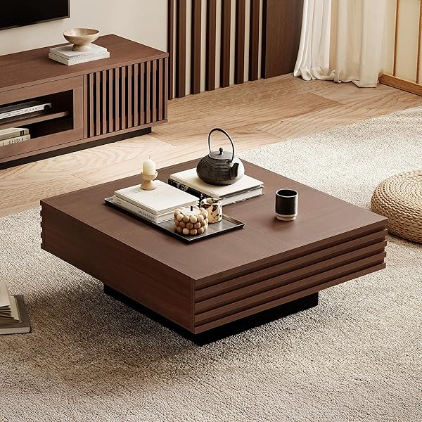 【送料無料】ローテーブル センターテーブル 正方形 木制 コーヒーテーブル ちゃぶ台 座卓｜ARストア　店