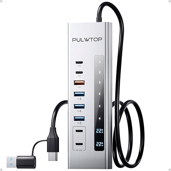 【送料無料】パワード USB C ハブ、 11-in-1 USB ハブ、SD/TF、USB-C 10Gbps × 2、USB-A 5/10Gbps × 4、24/45W|ARストア 店