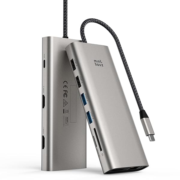 【貨物輸送無料】縛ステイション hdmi 2つ usb こしき 12 インチ 1 USB-Cドック Type C こしき 取りひろげる 3画面