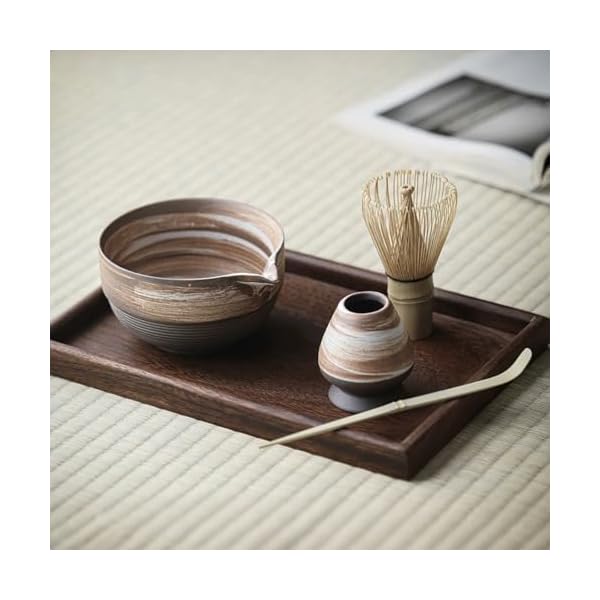 【貨物輸送無料】茶道抹茶仕掛ける 4点仕掛ける (抹茶碗・茶筅(百本立)・茶杓・照明ランプ) 抹茶御先棒